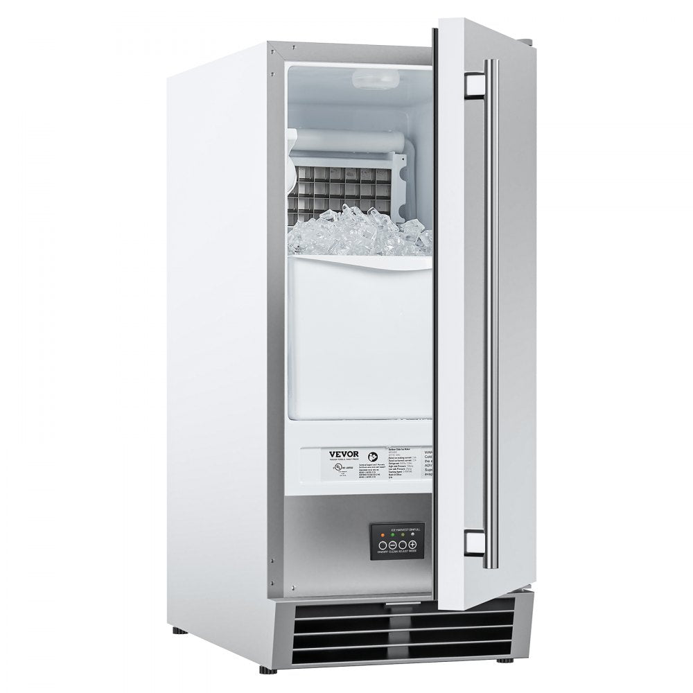 IMD50BIO - 50 lbs/day Stainless Steel Built-In Ice Maker with Reversible Door