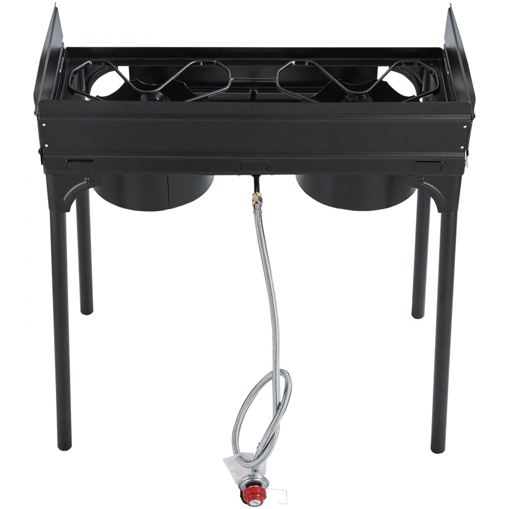 GB-2 - 60,000 BTU Double Burner Camping Stove for Outdoor Cooking