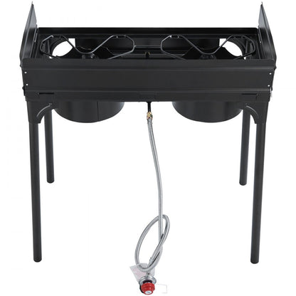 GB-2 - 60,000 BTU Double Burner Camping Stove for Outdoor Cooking