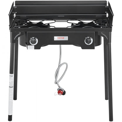 GB-2 - 60,000 BTU Double Burner Camping Stove for Outdoor Cooking