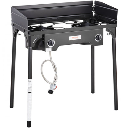 GB-2 - 60,000 BTU Double Burner Camping Stove for Outdoor Cooking