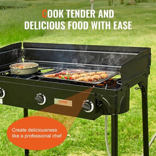 GB-3 - High-Output Outdoor Camping Stove with Windshield & Durability
