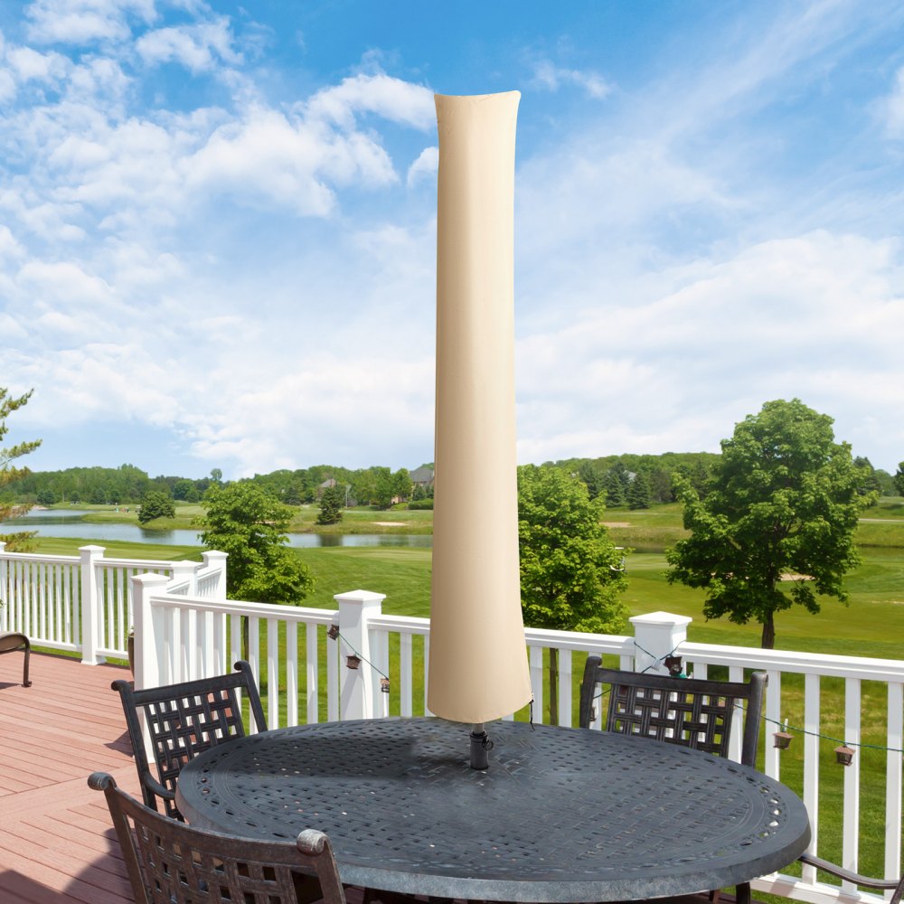 010580154581 - Heavy-Duty 420D Weatherproof Patio Umbrella Cover for 7ft-12ft