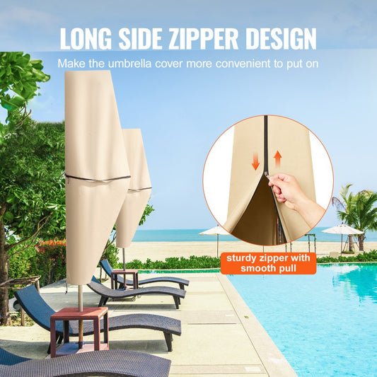 010719244052 - Durable 420D Umbrella Cover for 13ft Offset Umbrellas