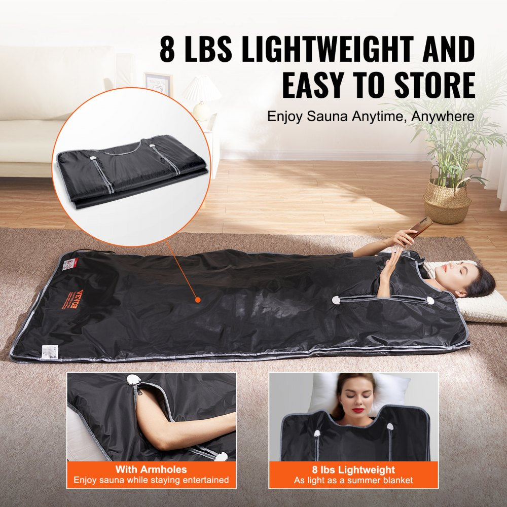 BW-802 - Portable Infrared Sauna Blanket with Remote Control for Detoxification