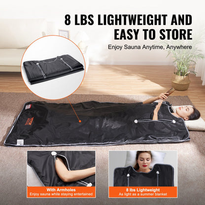 BW-802 - Portable Infrared Sauna Blanket with Remote Control for Detoxification
