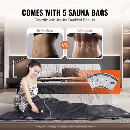 BW-802 - Portable Infrared Sauna Blanket with Remote Control for Detoxification