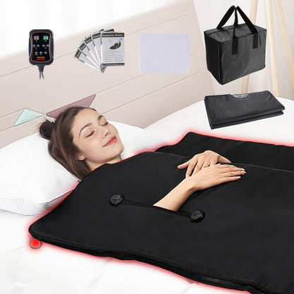 BW-801 - Lightweight Infrared Sauna Blanket with Timer & Carrying Bag