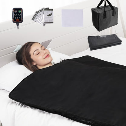BW-801 - Portable Infrared Sauna Blanket with Remote Control for Detoxification