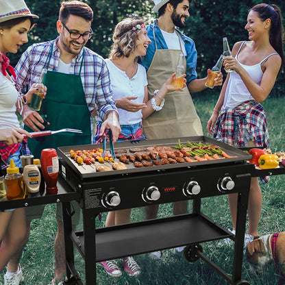 EGA94 - 36" Heavy-Duty Flat Top Griddle with Portable Wheels