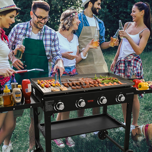 EGA94 - 36" Heavy-Duty Flat Top Griddle with Portable Wheels