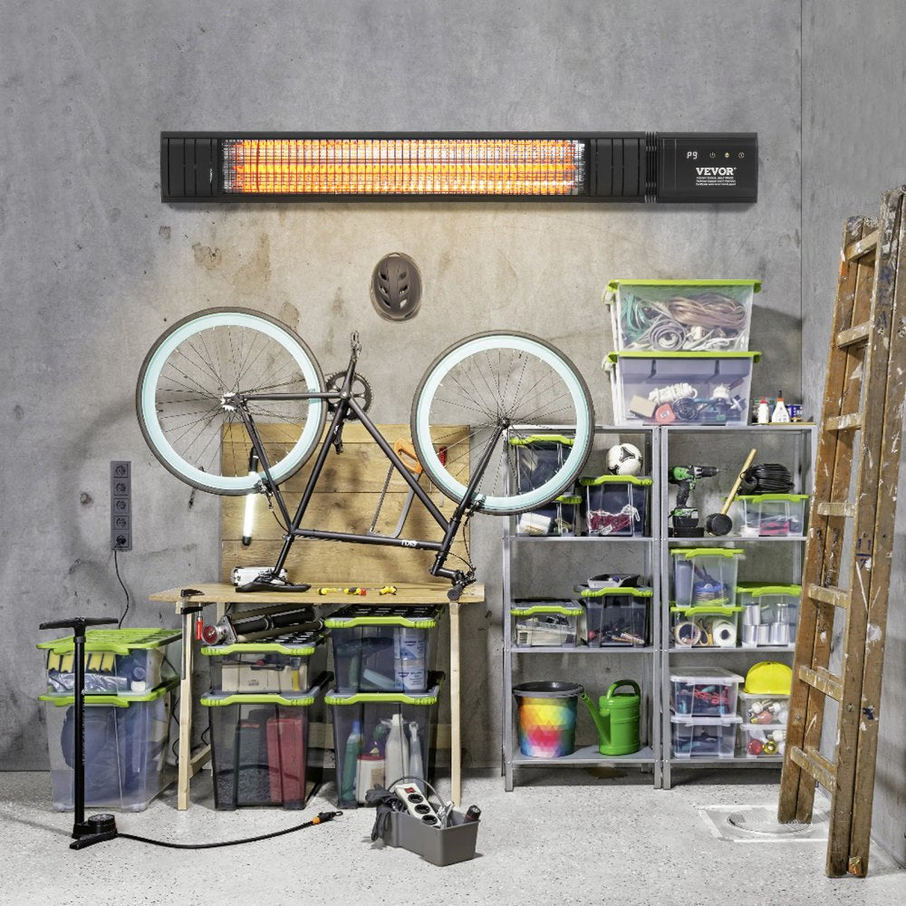 T17-GR15BL - 1500W Outdoor Infrared Heater, 32.48" with 9 Temp Settings