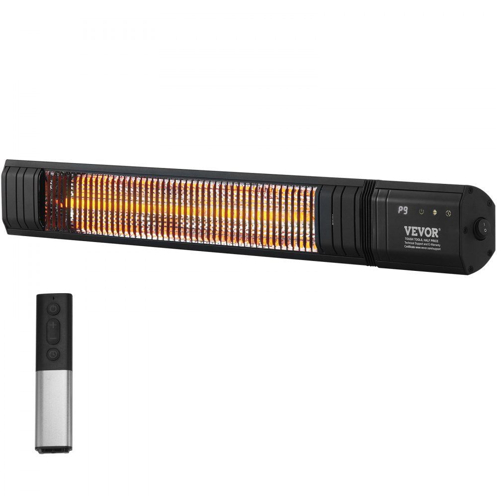 T17-GR15BL - 1500W Outdoor Infrared Heater, 32.48" with 9 Temp Settings
