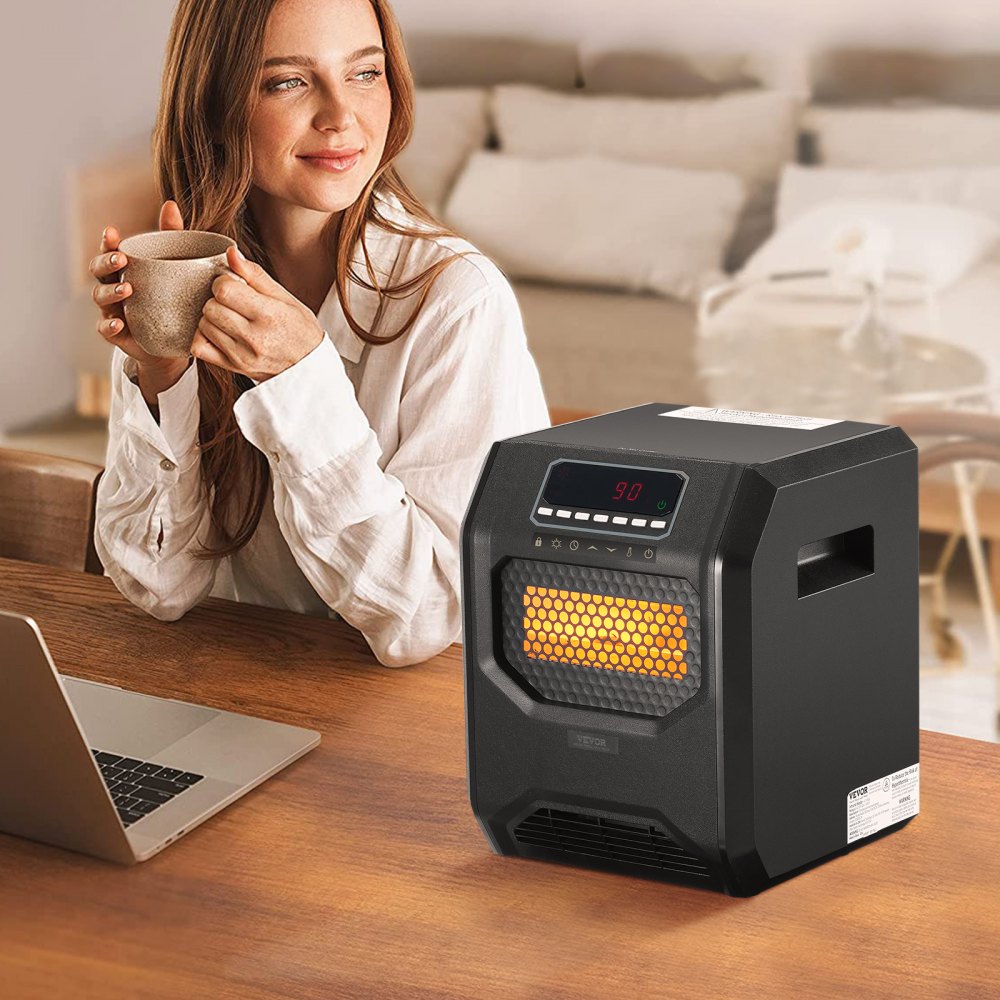 HT1188QX - Quick-Heat Infrared Heater with 3 Settings, 1500W Power