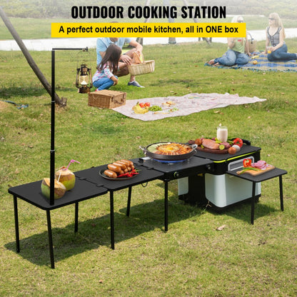 EC-2.0 - Portable Outdoor Kitchen with Stove, Sink & Cutting Board