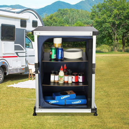 010505922986 - Sturdy 66 lbs Capacity Folding Camping Kitchen Table with Carry Bag