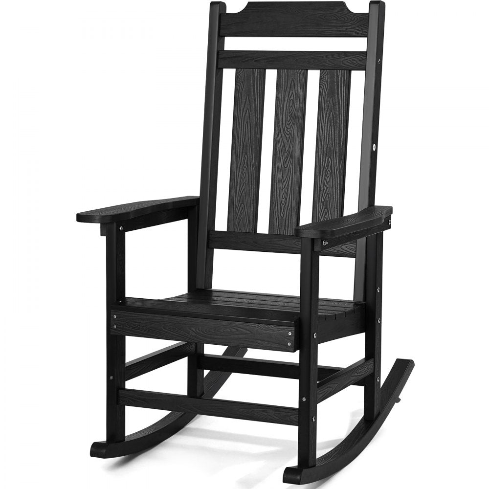 WS-YY-09 - HIPS High-Back Outdoor Rocking Chair for Patio Relaxation