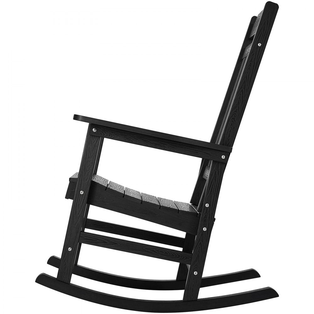 WS-YY-09 - HIPS High-Back Outdoor Rocking Chair for Patio Relaxation