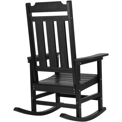 WS-YY-10 - Ergonomic HIPS Outdoor Rocking Chair for Patios, 400 lbs Capacity