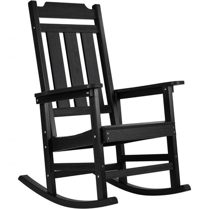 WS-YY-10 - Ergonomic HIPS Outdoor Rocking Chair for Patios, 400 lbs Capacity
