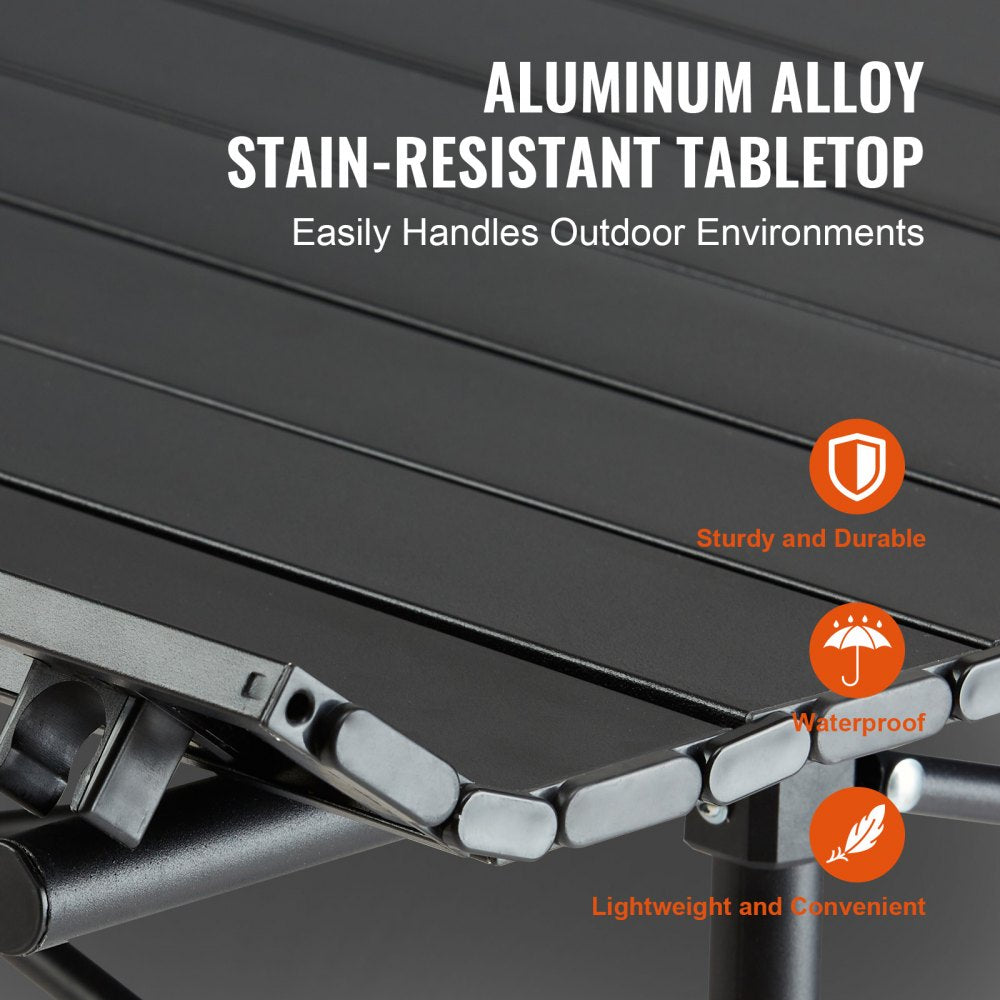 AP-SS-002 - Lightweight 24x16" Aluminum Folding Camping Table with Storage Bag