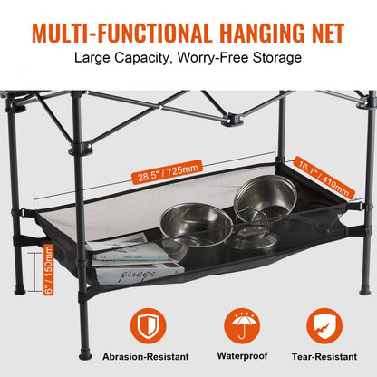 AP-SS-002 - Lightweight 24x16" Aluminum Folding Camping Table with Storage Bag