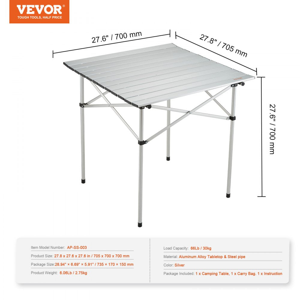 AP-SS-003 - Lightweight 27.8" Folding Table for Outdoor Adventures