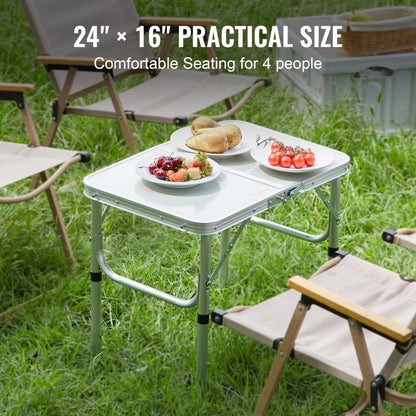 AP-SS-001 - Adjustable Height Aluminum Camping Table for Outdoor Use