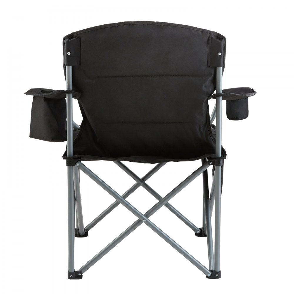 ZM2006XL - Heavy Duty 350 lbs Portable Folding Chair with Side Pockets