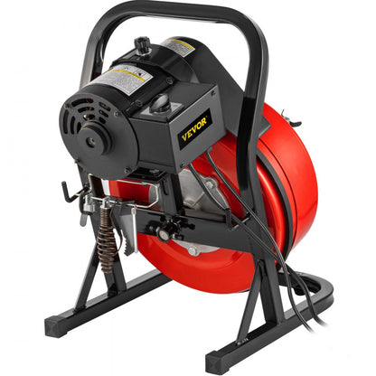 D1000 - VEVOR Electric Drain Auger with 4 Cutter Shapes, Kink-Resistant Cable