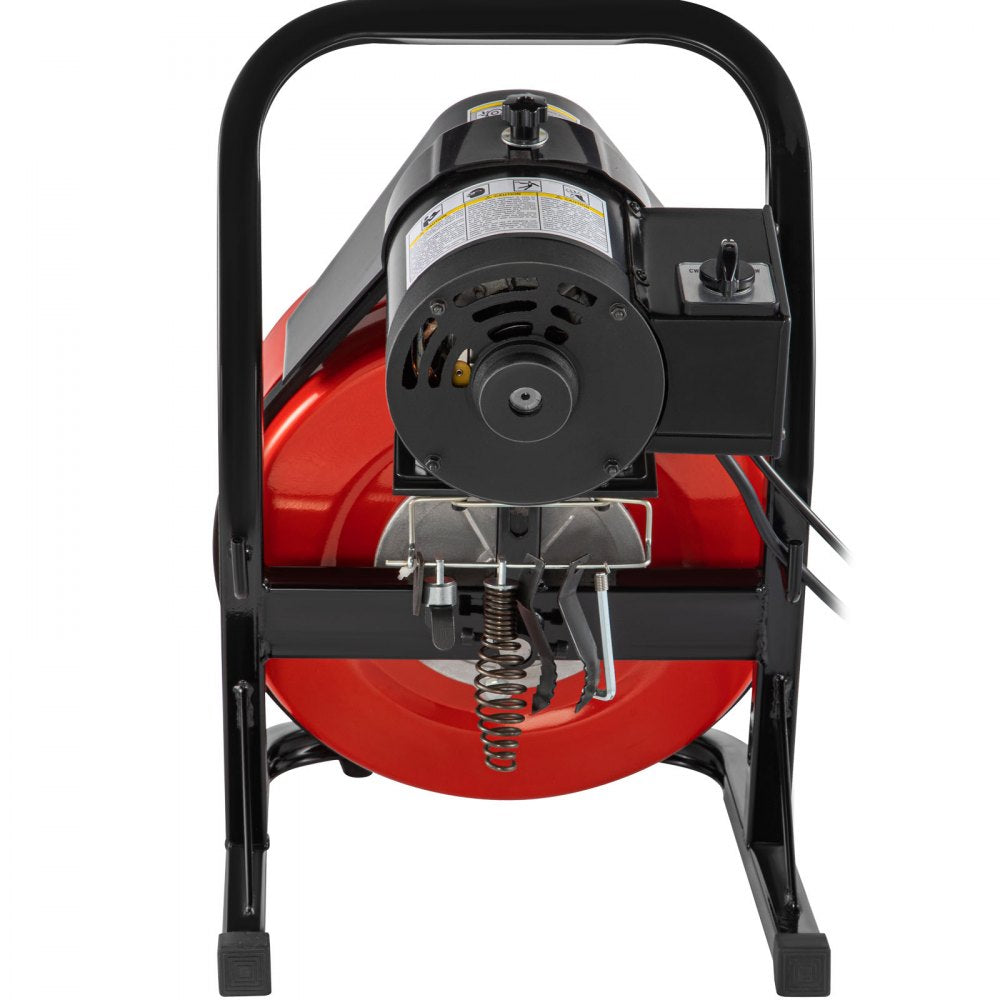 D1000 - VEVOR Electric Drain Auger with 4 Cutter Shapes, Kink-Resistant Cable