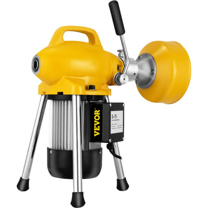 010654058034 - Portable 400W Drain Cleaner with 66ft Cable & 8 Cutter Heads