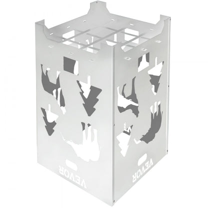 VV-FC2414SS - 14"x14"x24" Stainless Steel Burn Cage with Lid & Handles