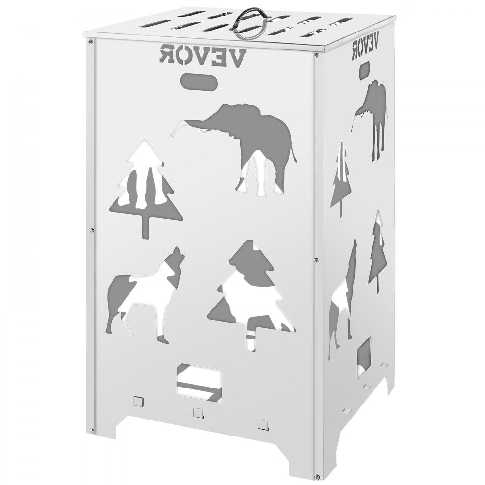 VV-FC2414SS - 14"x14"x24" Stainless Steel Burn Cage with Lid & Handles