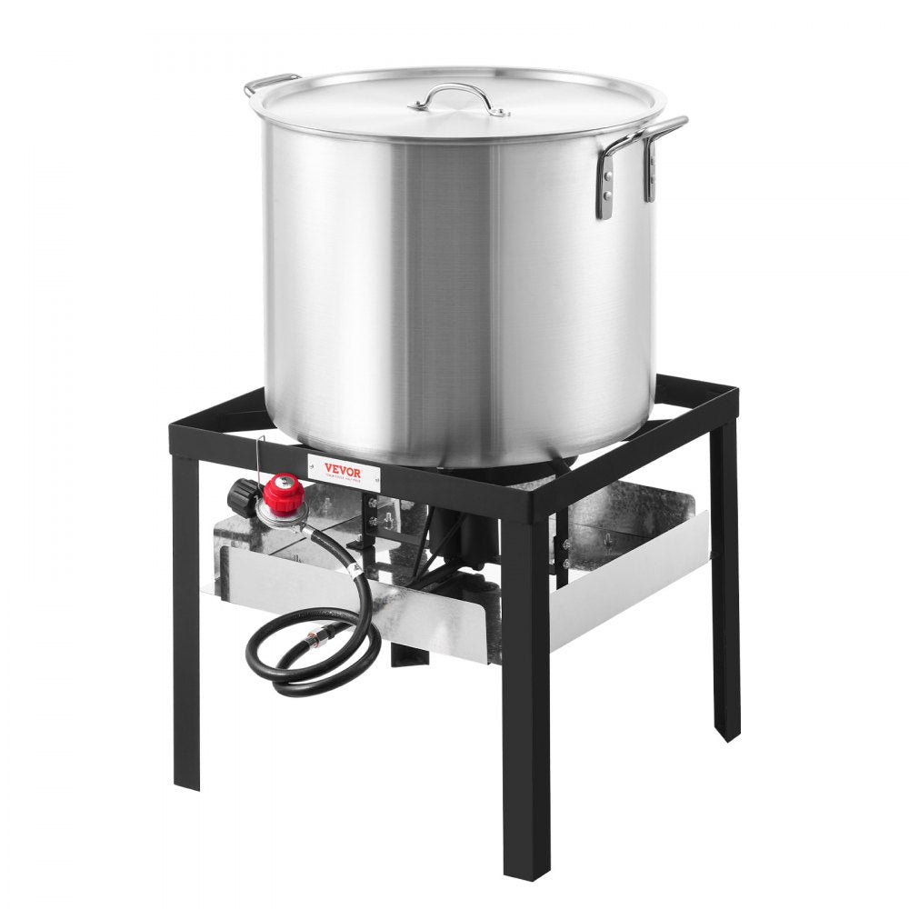 JK-80ALKIT-US - 80Qt Seafood Boil Pot & 100,000 BTU Burner Kit