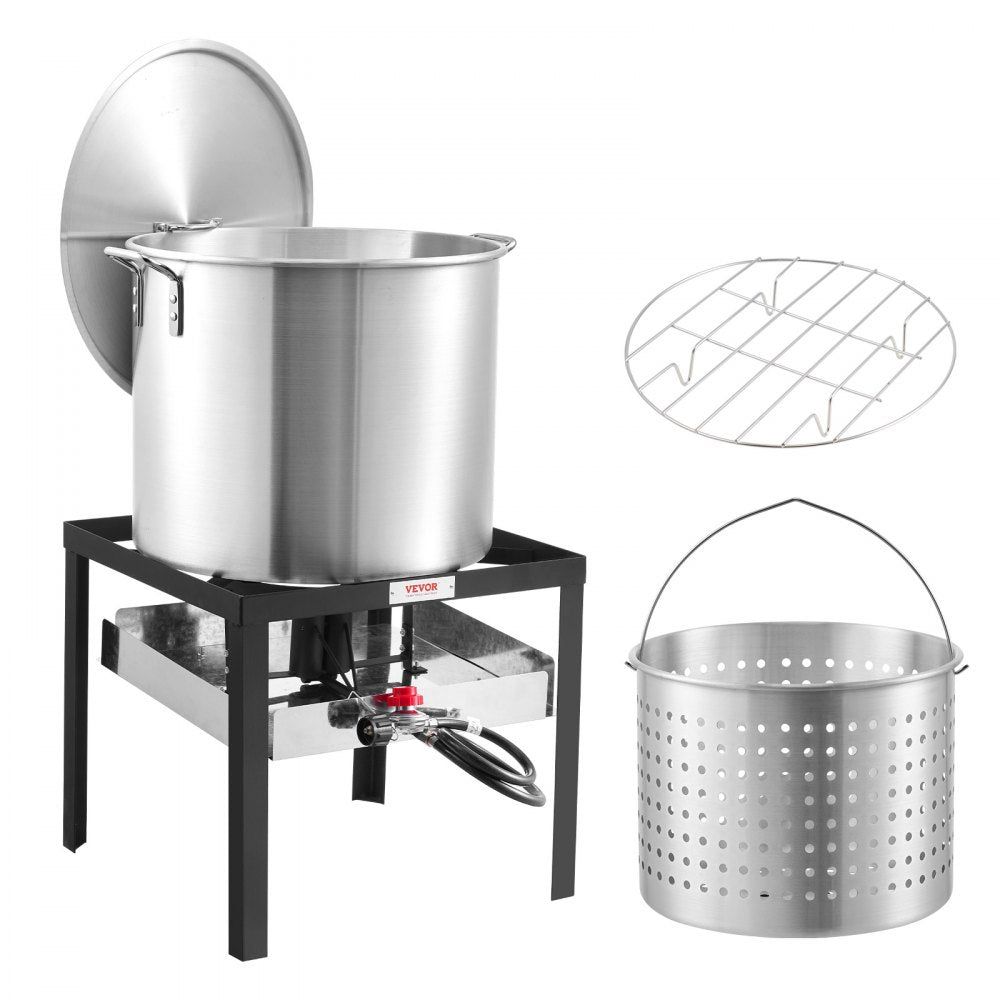 JK-60ALKIT-US - 60Qt Seafood Boiling Kit with 100,000 BTU Burner