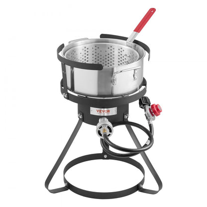 JK-FF1610-US - 10Qt Outdoor Aluminum Fryer with 54,000 BTU Burner