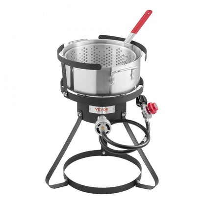 JK-FF1610-US - 10Qt Outdoor Aluminum Fryer with 54,000 BTU Burner