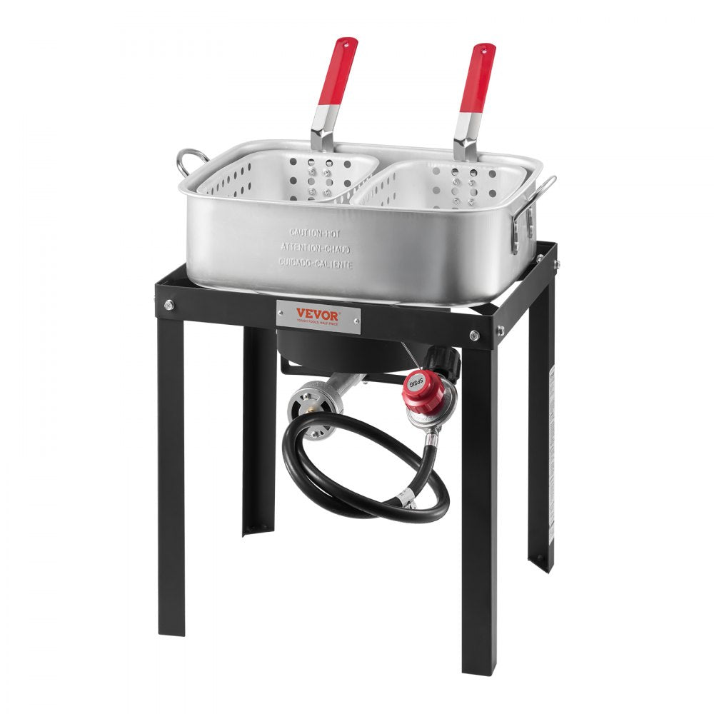 JK-AGKD1618-US Outdoor 18Qt Aluminum Fryer Kit with 58,000 BTU Burner