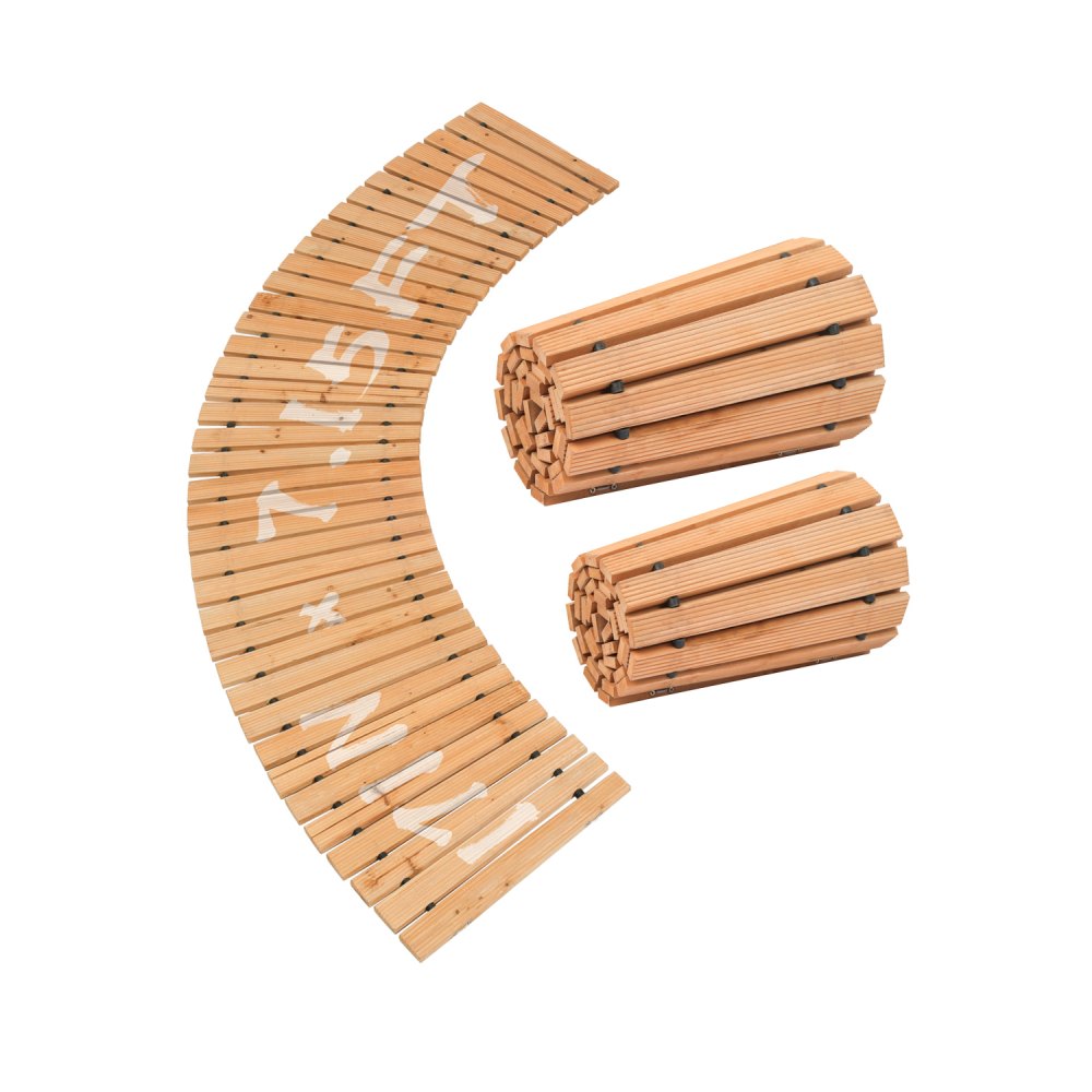 PW-C07 - Non-Slip Cedar Garden Pathway for Outdoor Stability