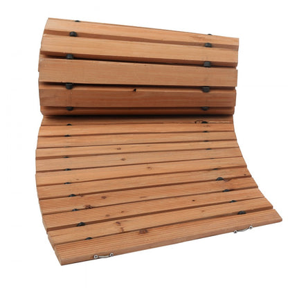 PW-S24 - 8ft Cedar Non-Slip Garden Pathway for All Outdoor Settings