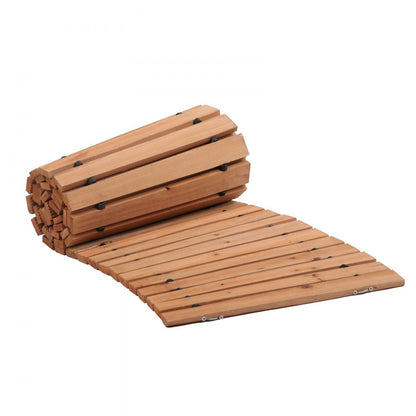 PW-S24 - 8ft Cedar Non-Slip Garden Pathway for All Outdoor Settings