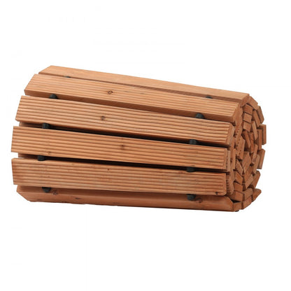 PW-S24 - 8ft Cedar Non-Slip Garden Pathway for All Outdoor Settings