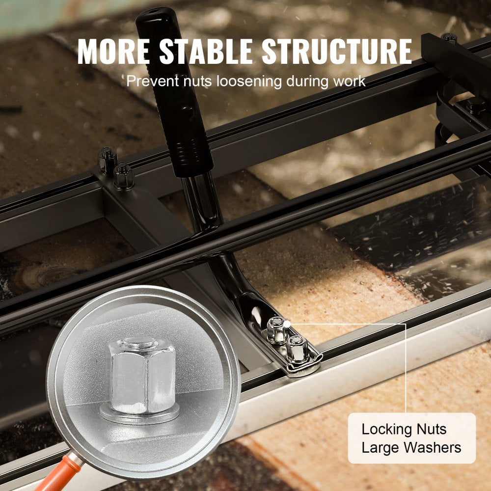 010851632926 - VEVOR Portable Chainsaw Mill with Adjustable 14"-36" Cutting Thickness