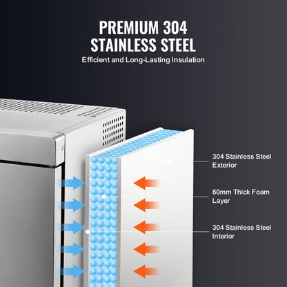DF-ME32LB - Powerful Blast Freezer with 4 Trays for Seafood & Ice Cream