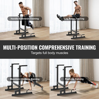 VB006 - Adjustable 24" Steel Dip Bar with Ergonomic Foam Handles