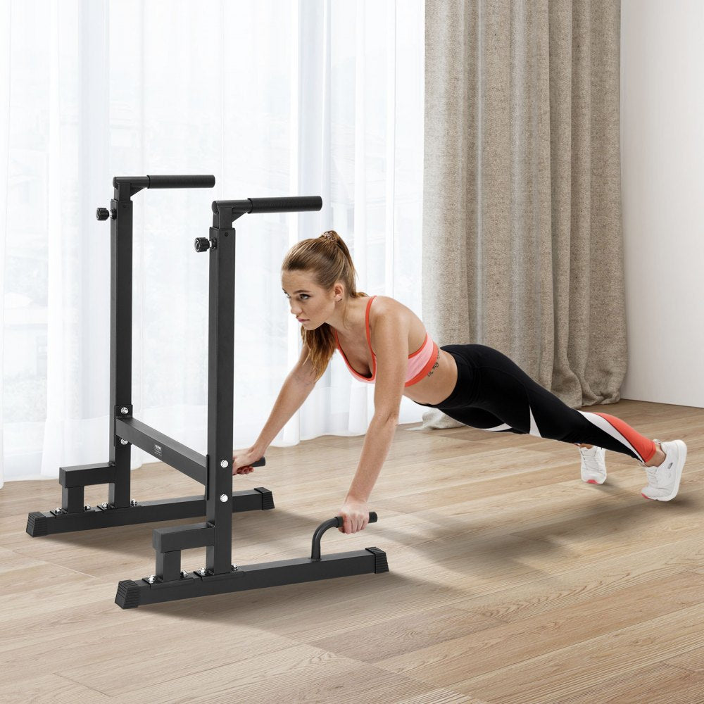 VB006 - Adjustable 24" Steel Dip Bar with Ergonomic Foam Handles