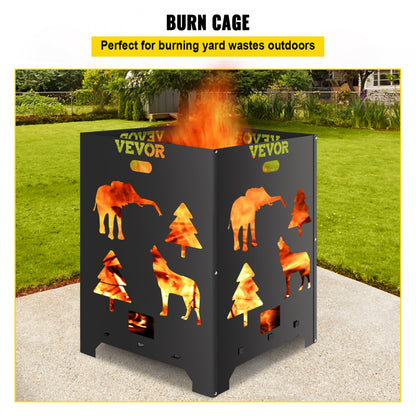 VV-FC2127S - Durable Carbon Steel Burn Cage with Smoke Control Design