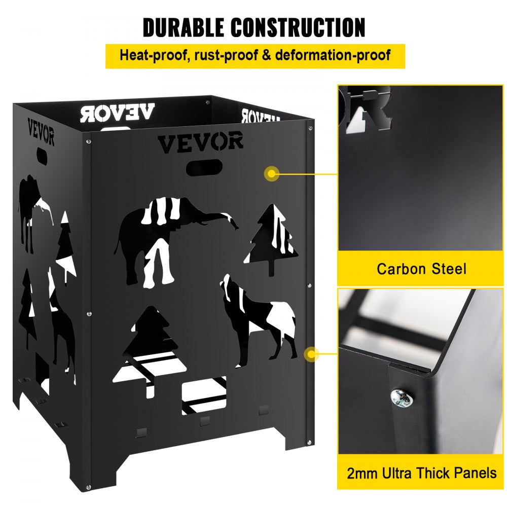 VV-FC2127S - Durable Carbon Steel Burn Cage with Smoke Control Design