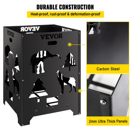 VV-FC2127S - Durable Carbon Steel Burn Cage with Smoke Control Design